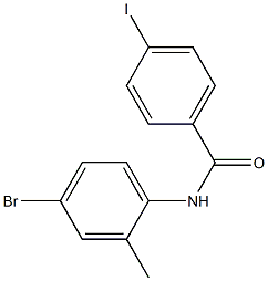 N-(4-bromo-2-methylphenyl)-4-iodobenzamide 구조식 이미지