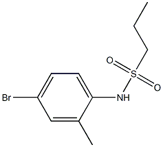 N-(4-bromo-2-methylphenyl)propane-1-sulfonamide 구조식 이미지