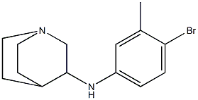 N-(4-bromo-3-methylphenyl)-1-azabicyclo[2.2.2]octan-3-amine Structure
