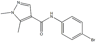 N-(4-bromophenyl)-1,5-dimethyl-1H-pyrazole-4-carboxamide Structure