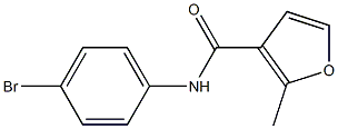 N-(4-bromophenyl)-2-methyl-3-furamide 구조식 이미지