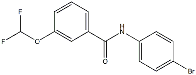 N-(4-bromophenyl)-3-(difluoromethoxy)benzamide 구조식 이미지