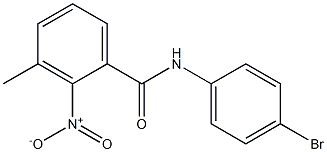 N-(4-bromophenyl)-3-methyl-2-nitrobenzamide Structure