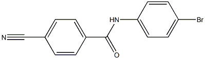 N-(4-bromophenyl)-4-cyanobenzamide 구조식 이미지