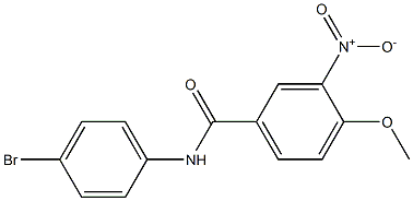 N-(4-bromophenyl)-4-methoxy-3-nitrobenzamide Structure
