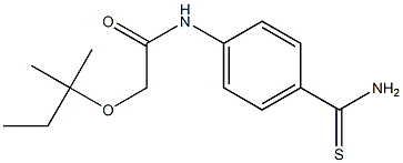 N-(4-carbamothioylphenyl)-2-[(2-methylbutan-2-yl)oxy]acetamide Structure