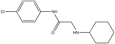 N-(4-chlorophenyl)-2-(cyclohexylamino)acetamide 구조식 이미지