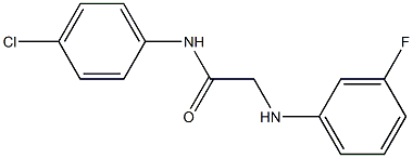 N-(4-chlorophenyl)-2-[(3-fluorophenyl)amino]acetamide Structure