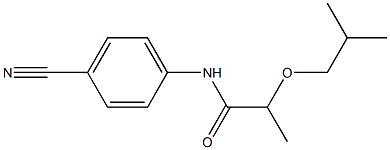 N-(4-cyanophenyl)-2-(2-methylpropoxy)propanamide Structure