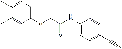 N-(4-cyanophenyl)-2-(3,4-dimethylphenoxy)acetamide 구조식 이미지