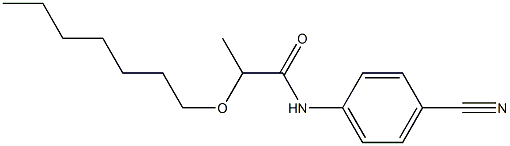 N-(4-cyanophenyl)-2-(heptyloxy)propanamide Structure