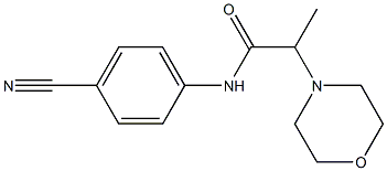 N-(4-cyanophenyl)-2-(morpholin-4-yl)propanamide 구조식 이미지