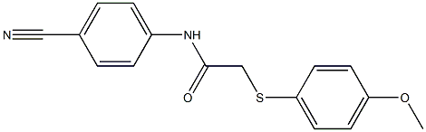 N-(4-cyanophenyl)-2-[(4-methoxyphenyl)sulfanyl]acetamide Structure