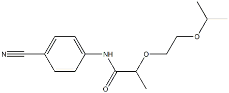 N-(4-cyanophenyl)-2-[2-(propan-2-yloxy)ethoxy]propanamide Structure