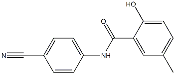 N-(4-cyanophenyl)-2-hydroxy-5-methylbenzamide Structure