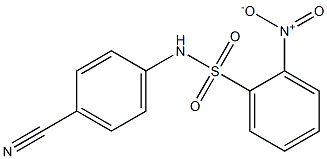 N-(4-cyanophenyl)-2-nitrobenzene-1-sulfonamide Structure