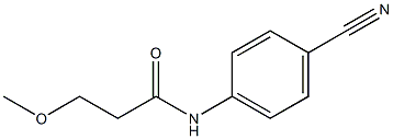 N-(4-cyanophenyl)-3-methoxypropanamide Structure