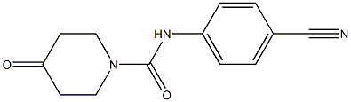 N-(4-cyanophenyl)-4-oxopiperidine-1-carboxamide Structure