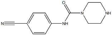 N-(4-cyanophenyl)piperazine-1-carboxamide 구조식 이미지