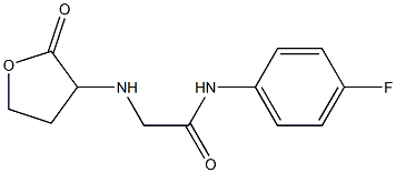 N-(4-fluorophenyl)-2-[(2-oxooxolan-3-yl)amino]acetamide 구조식 이미지