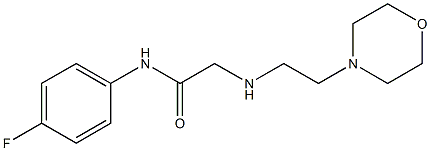 N-(4-fluorophenyl)-2-{[2-(morpholin-4-yl)ethyl]amino}acetamide Structure