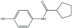 N-(4-hydroxyphenyl)cyclopentanecarboxamide 구조식 이미지