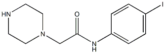 N-(4-iodophenyl)-2-(piperazin-1-yl)acetamide 구조식 이미지
