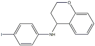 N-(4-iodophenyl)-3,4-dihydro-2H-1-benzopyran-4-amine Structure