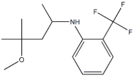 N-(4-methoxy-4-methylpentan-2-yl)-2-(trifluoromethyl)aniline 구조식 이미지