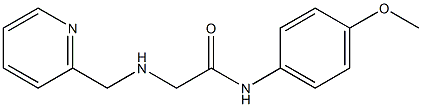 N-(4-methoxyphenyl)-2-[(pyridin-2-ylmethyl)amino]acetamide 구조식 이미지