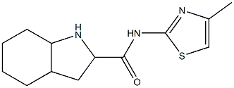 N-(4-methyl-1,3-thiazol-2-yl)octahydro-1H-indole-2-carboxamide Structure