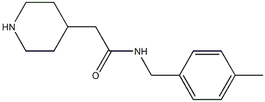 N-(4-methylbenzyl)-2-piperidin-4-ylacetamide Structure