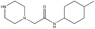 N-(4-methylcyclohexyl)-2-(piperazin-1-yl)acetamide Structure