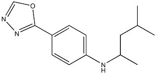 N-(4-methylpentan-2-yl)-4-(1,3,4-oxadiazol-2-yl)aniline Structure