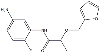 N-(5-amino-2-fluorophenyl)-2-(2-furylmethoxy)propanamide Structure
