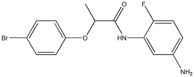 N-(5-amino-2-fluorophenyl)-2-(4-bromophenoxy)propanamide Structure