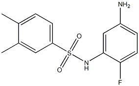 N-(5-amino-2-fluorophenyl)-3,4-dimethylbenzene-1-sulfonamide Structure