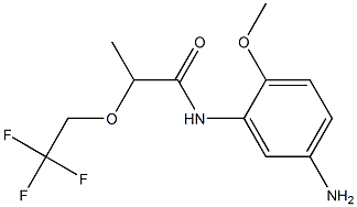 N-(5-amino-2-methoxyphenyl)-2-(2,2,2-trifluoroethoxy)propanamide 구조식 이미지