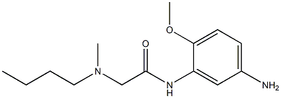 N-(5-amino-2-methoxyphenyl)-2-[butyl(methyl)amino]acetamide 구조식 이미지