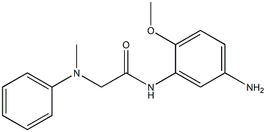 N-(5-amino-2-methoxyphenyl)-2-[methyl(phenyl)amino]acetamide 구조식 이미지