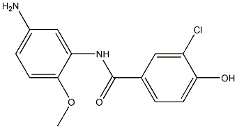 N-(5-amino-2-methoxyphenyl)-3-chloro-4-hydroxybenzamide 구조식 이미지