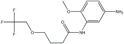 N-(5-amino-2-methoxyphenyl)-4-(2,2,2-trifluoroethoxy)butanamide Structure