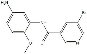 N-(5-amino-2-methoxyphenyl)-5-bromopyridine-3-carboxamide Structure