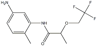 N-(5-amino-2-methylphenyl)-2-(2,2,2-trifluoroethoxy)propanamide 구조식 이미지