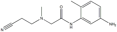 N-(5-amino-2-methylphenyl)-2-[(2-cyanoethyl)(methyl)amino]acetamide Structure