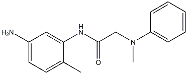 N-(5-amino-2-methylphenyl)-2-[methyl(phenyl)amino]acetamide 구조식 이미지