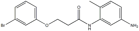 N-(5-amino-2-methylphenyl)-3-(3-bromophenoxy)propanamide 구조식 이미지