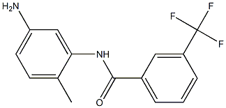 N-(5-amino-2-methylphenyl)-3-(trifluoromethyl)benzamide 구조식 이미지