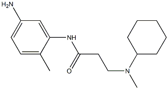 N-(5-amino-2-methylphenyl)-3-[cyclohexyl(methyl)amino]propanamide 구조식 이미지