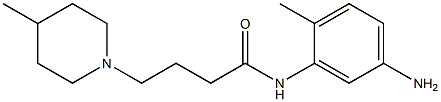 N-(5-amino-2-methylphenyl)-4-(4-methylpiperidin-1-yl)butanamide 구조식 이미지
